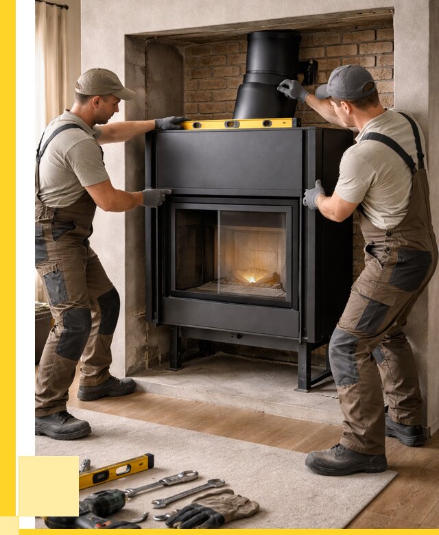 Установка каминных топок в Урае под ключ от 18758 р. | ЭриданУрй