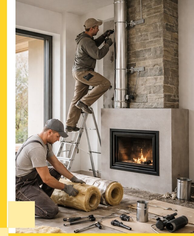 Монтаж дымоходов для каминов в Урае от 15632 р. ЭриданУрй