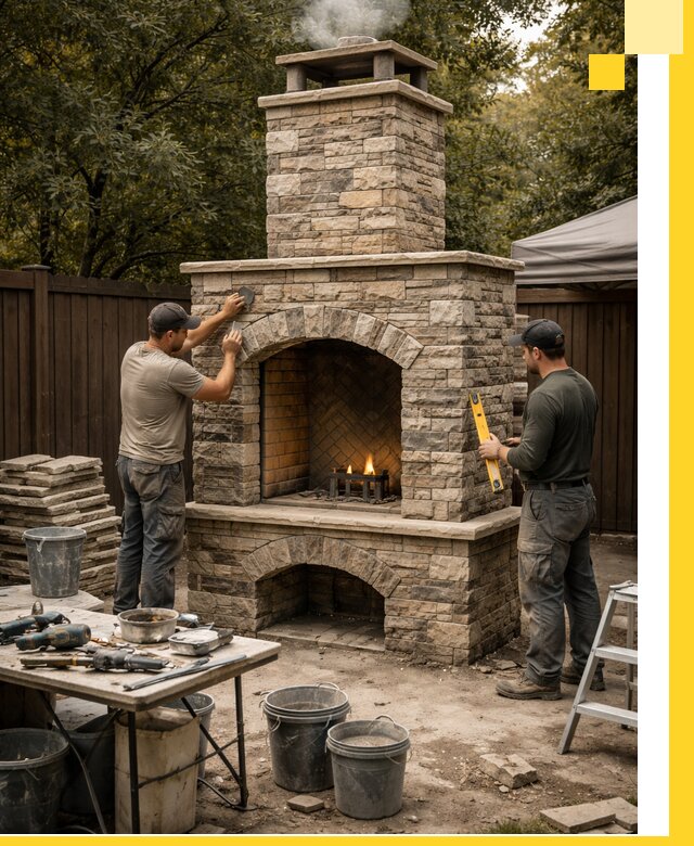 Проектирование и установка уличных каминов в Урае