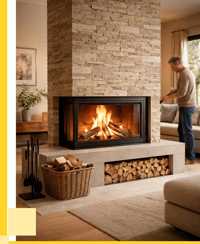 Дровяной камин под ключ в Урае от 208420 р. | ЭриданУрй