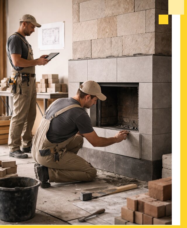 Индивидуальные проекты каминов и каминных систем в Урае