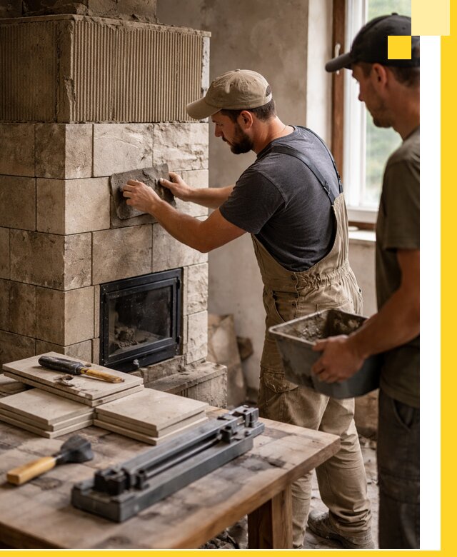 Профессиональная облицовка печей в Урае: керамика и камень