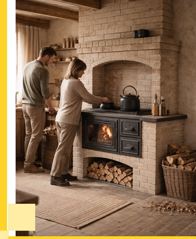 Печи с плитой в Урае от 46895 р. | ЭриданУрй — кирпичная печь