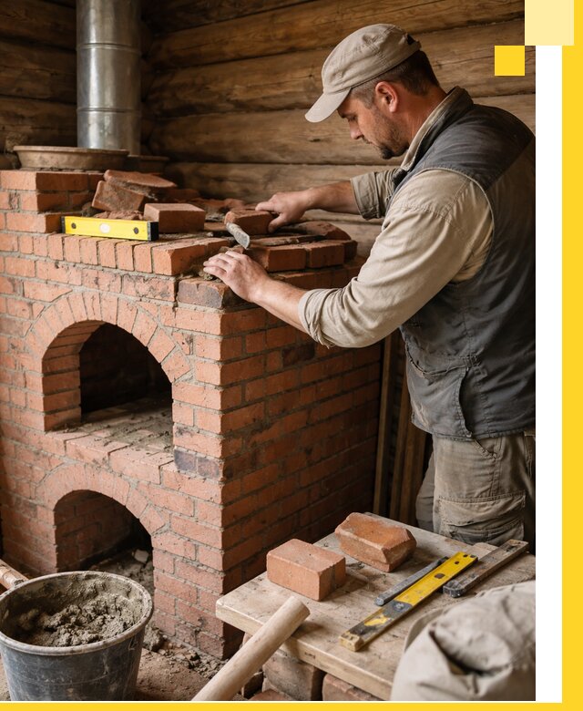 Изготовление и установка русских печей в Урае под ключ