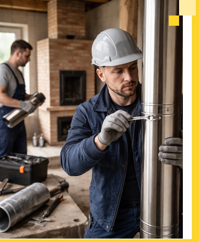 Профессиональный монтаж дымоходов для печей в Урае