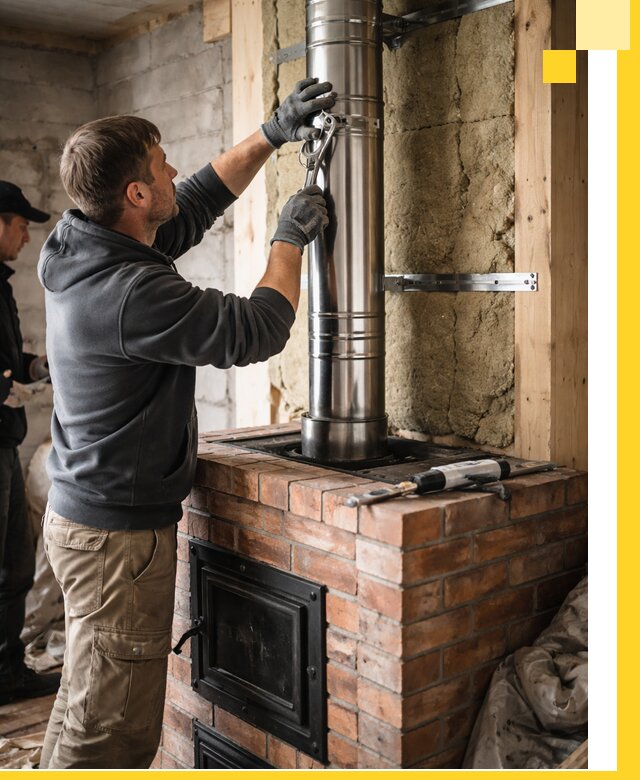 Изготовление и монтаж печей и дымоходов под ключ в Урае