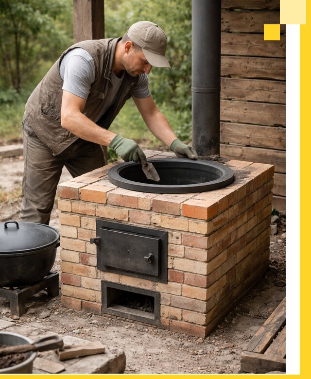 Изготовление и установка печей для казана в Урае под ключ