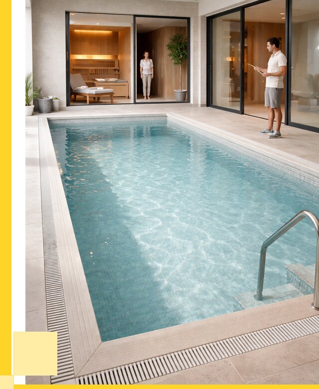 Отделка бассейна пленкой ПВХ в Урае от 3647 р. - ЭриданУрй