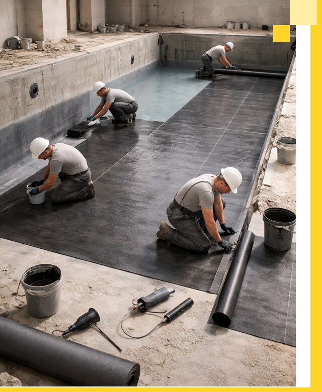 Профессиональная гидроизоляция бассейнов и чаш в Урае под ключ