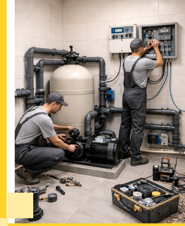 Монтаж оборудования для бассейнов в Урае от 41684 р. | ЭриданУрй