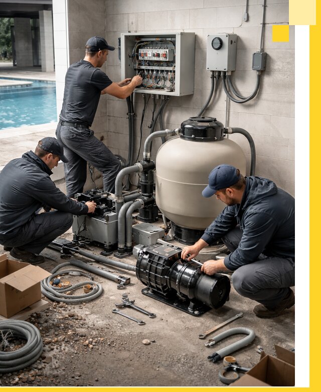 Профессиональный монтаж оборудования для бассейнов в Урае