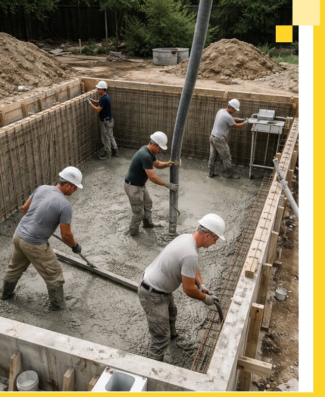 Строительство бетонных бассейнов под ключ в Урае