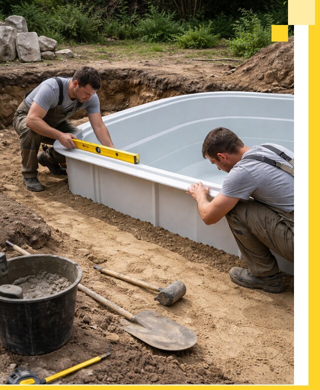 Производство и установка пластиковых бассейнов в Урае под ключ