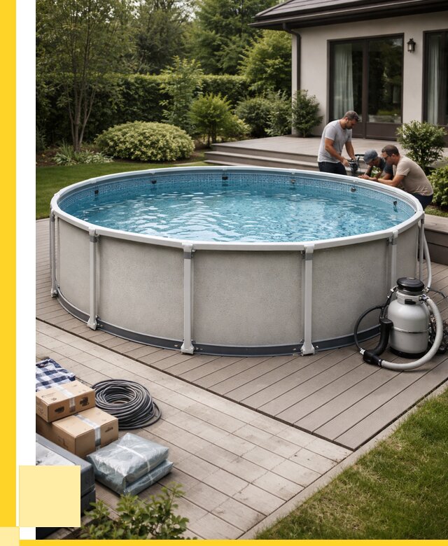 Купить каркасные бассейны в Урае от 46895 р. | ЭриданУрй