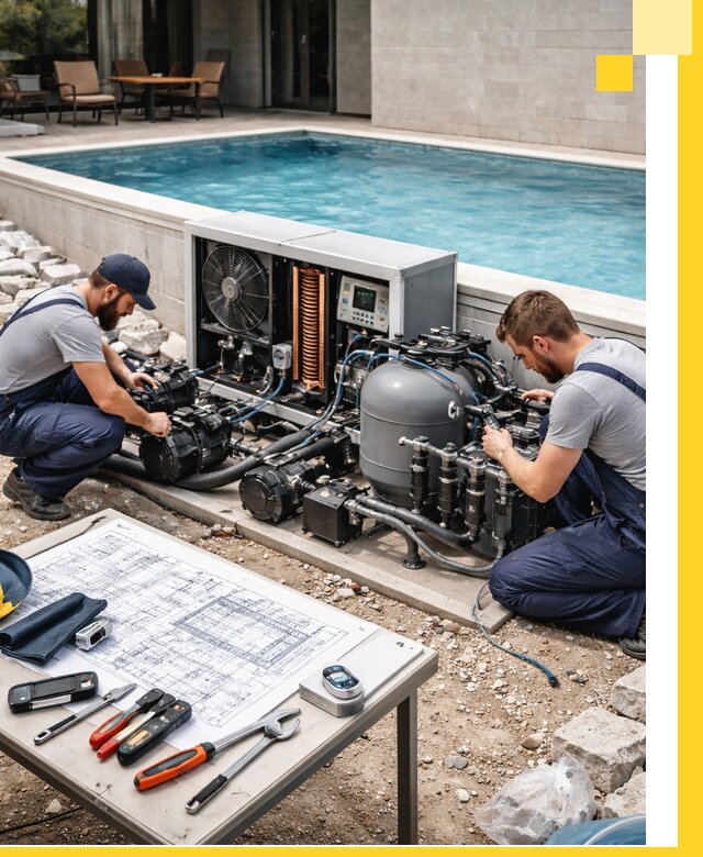 Проектирование и монтаж бассейнов с подогревом в Урае