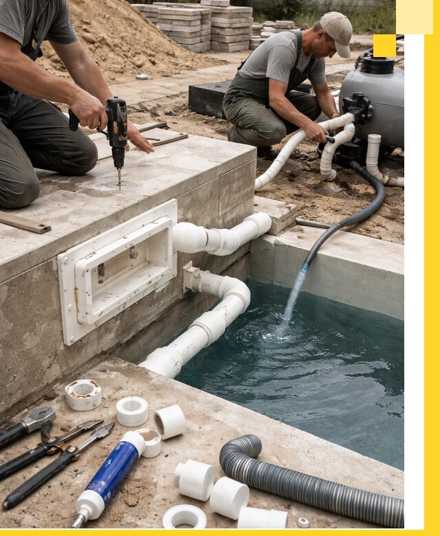 Строительство скиммерных бассейнов под ключ в Урае