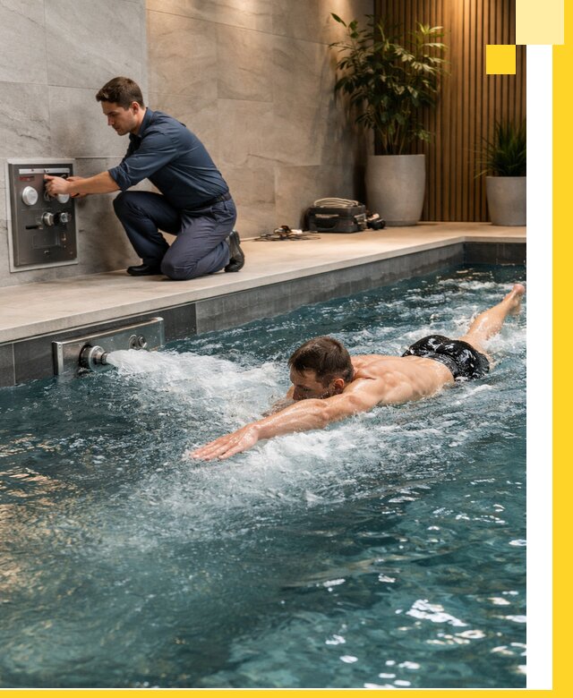 Проектирование и монтаж бассейнов с противотоком в Урае