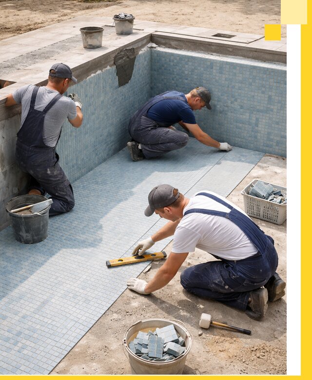 Укладка и установка плитки для бассейнов под ключ в Урае