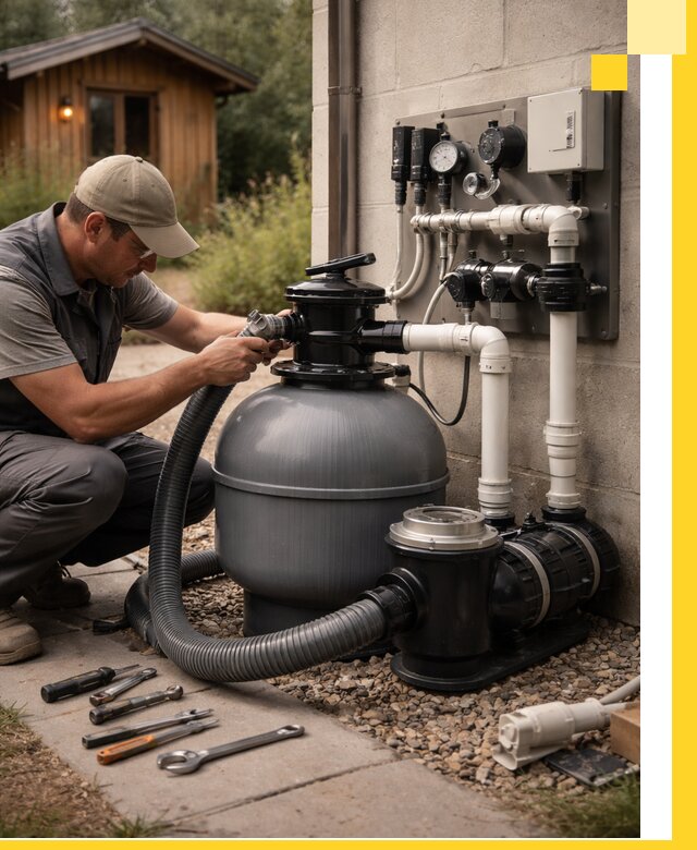 Продажа и монтаж фильтров и насосов для бассейнов в Урае