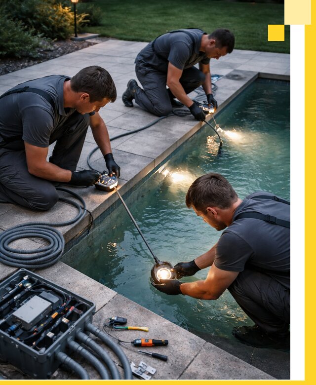 Профессиональное освещение бассейнов в Урае: дизайн и монтаж