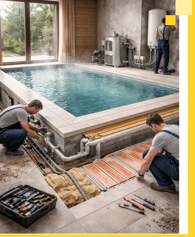 Проектирование и строительство тёплых бассейнов в Урае