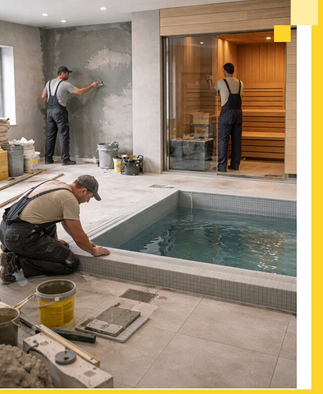 Проектирование и строительство сауны с бассейном в Урае