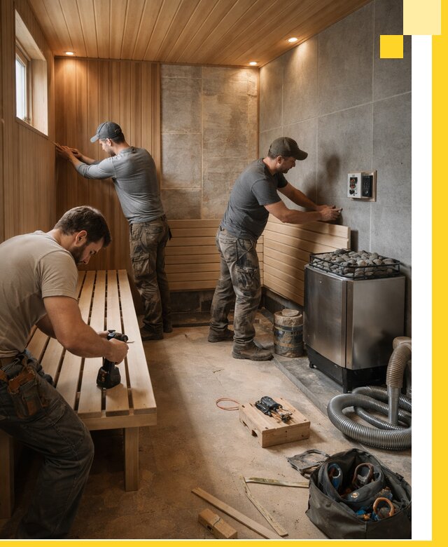Сауны под ключ в Урае, проектирование, строительство, отделка