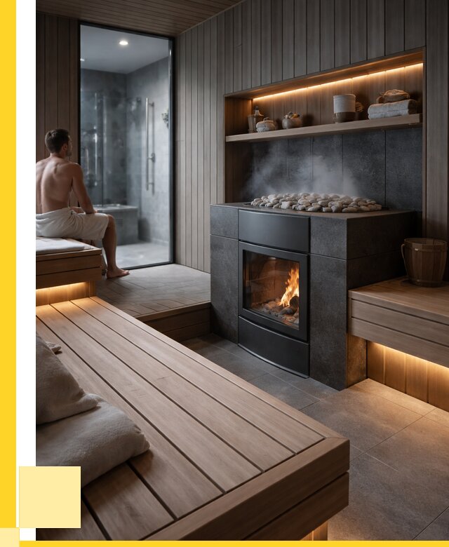 Проект сауны в частном доме в Урае от 36474 р. | ЭриданУрй