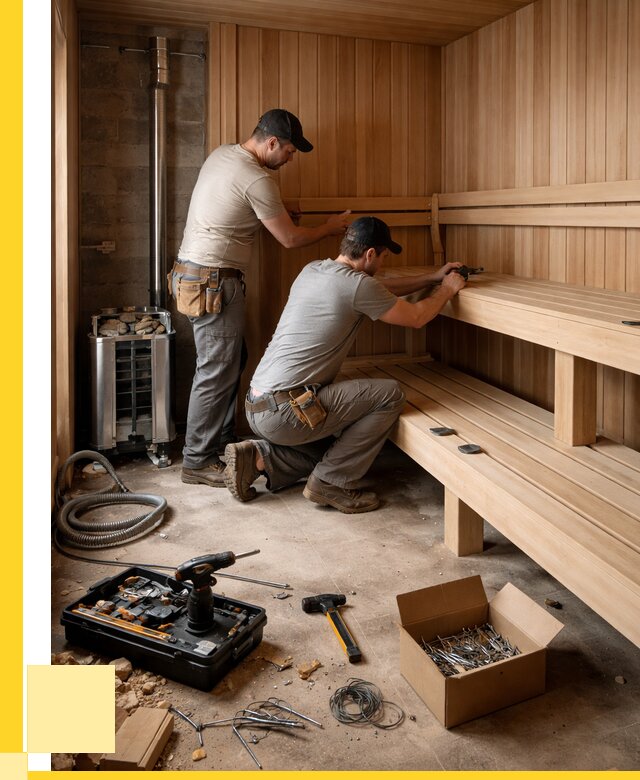 Монтаж саун под ключ в Урае от 125052 р. | ЭриданУрй