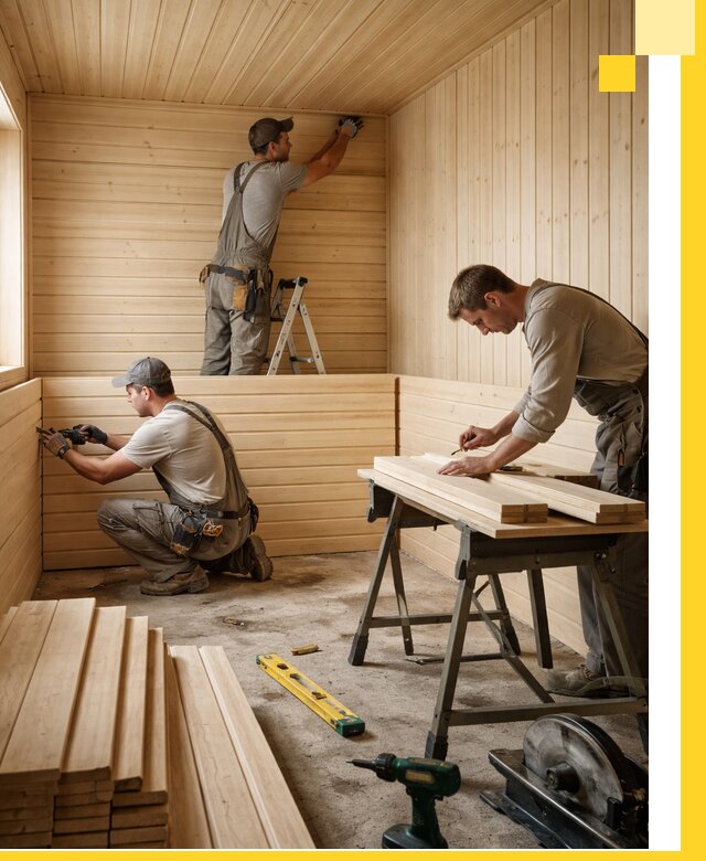 Обшивка саун в Урае из натуральной древесины под ключ