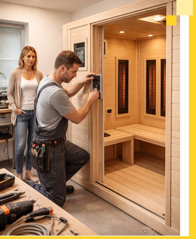 Инфракрасные сауны под ключ в Урае продажа и установка