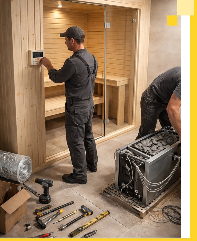 Поставка, установка и монтаж электрических саун в Урае