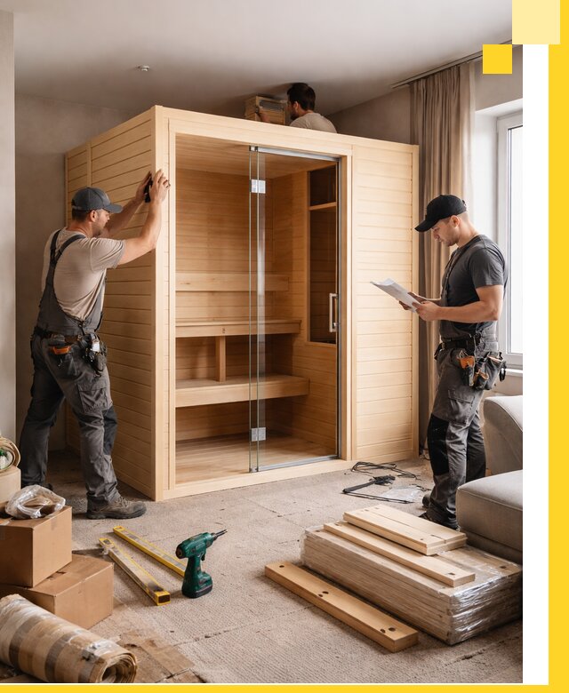 Установка и благоустройство саун в квартире в Урае