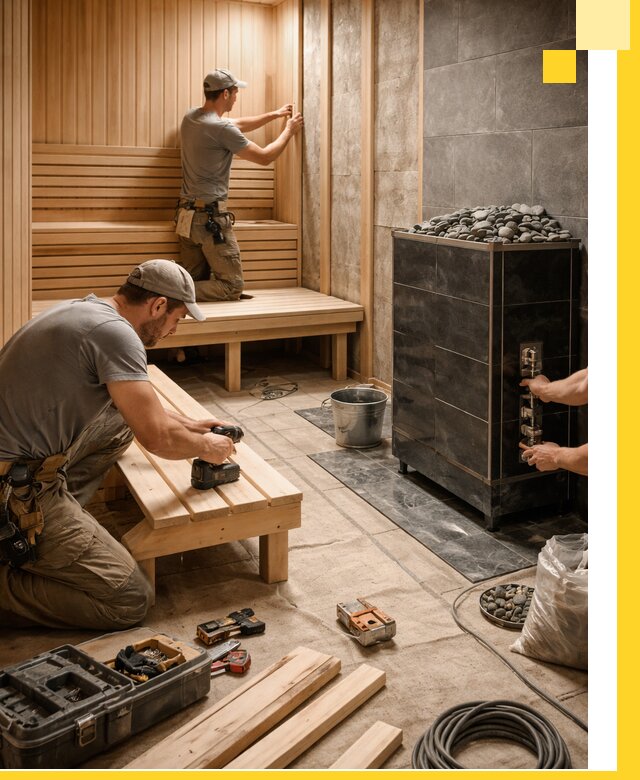 Дизайн и строительство интерьерных саун под ключ в Урае