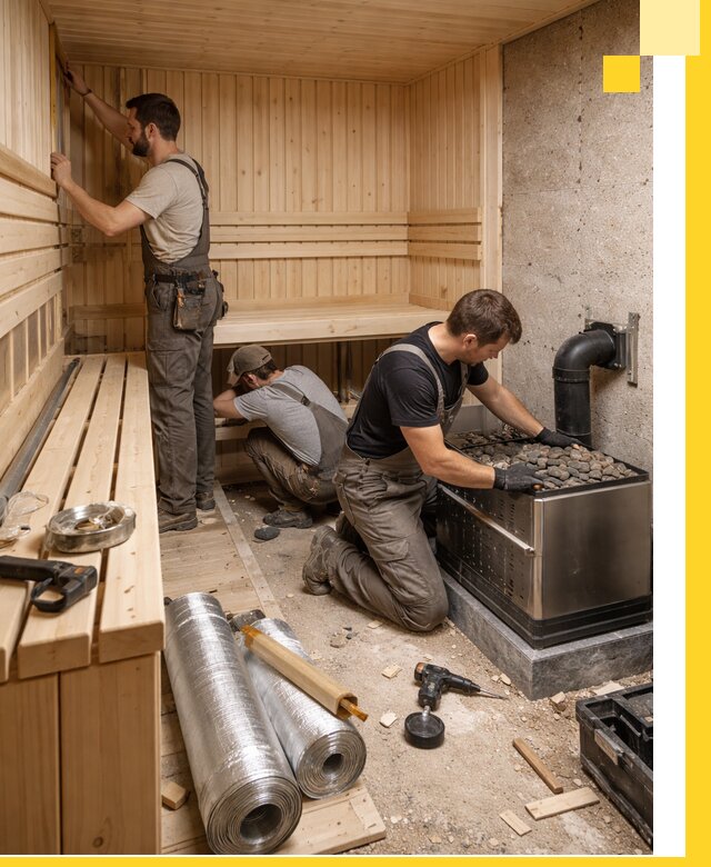 Индивидуальные сауны на заказ в Урае под ключ, проект и монтаж