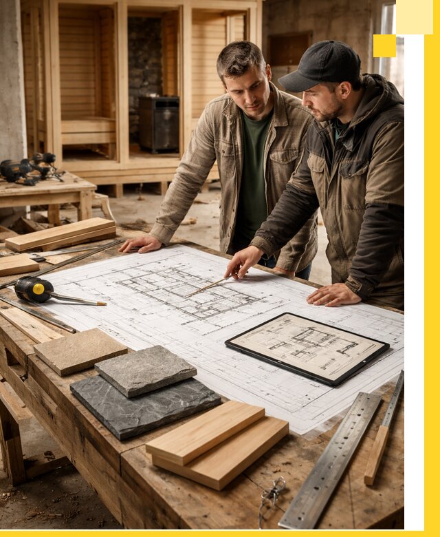 Проекты бань под ключ и планы строительства в Урае