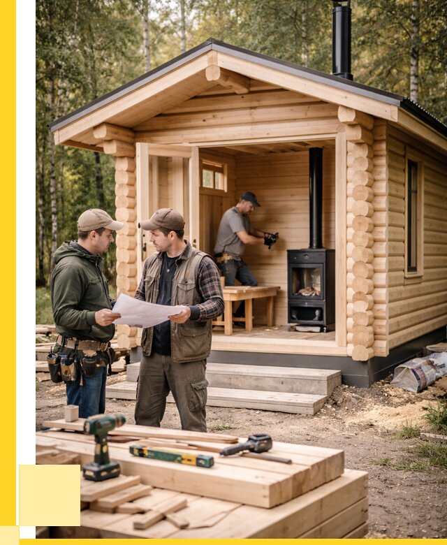 Монтаж бань под ключ в Урае — от 208420 р. | ЭриданУрй