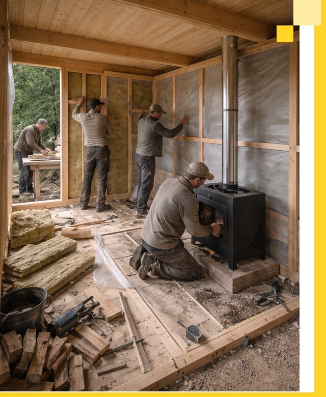 Профессиональный монтаж бань под ключ в Урае для дома