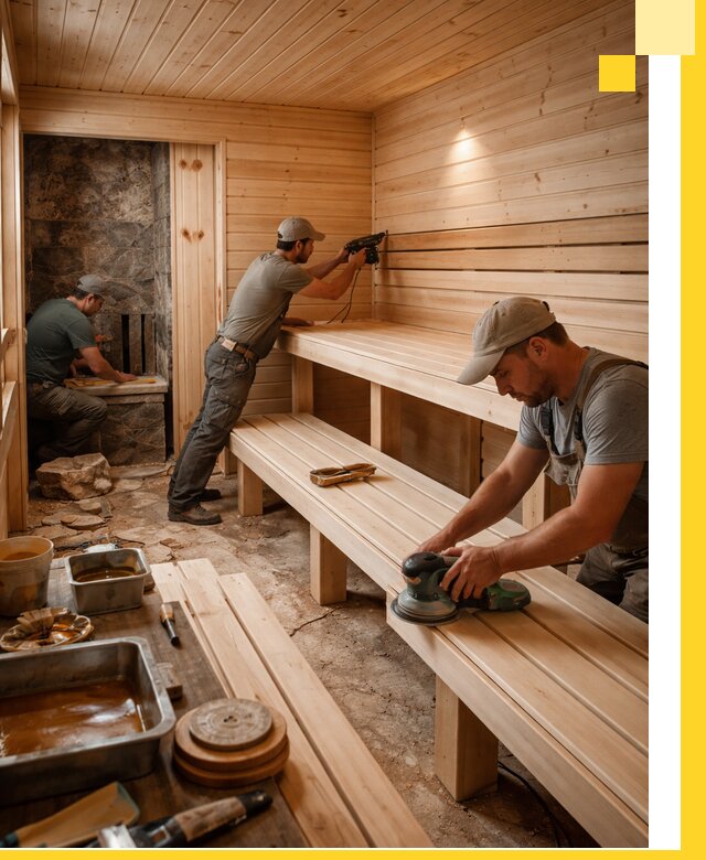 Профессиональная отделка бань в Урае под ключ, с гарантией