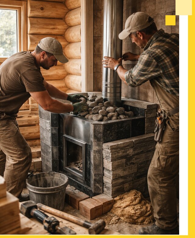 Строительство и отделка русских бань под ключ в Урае