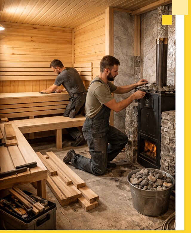 Дизайн и строительство интерьеров бань под ключ в Урае