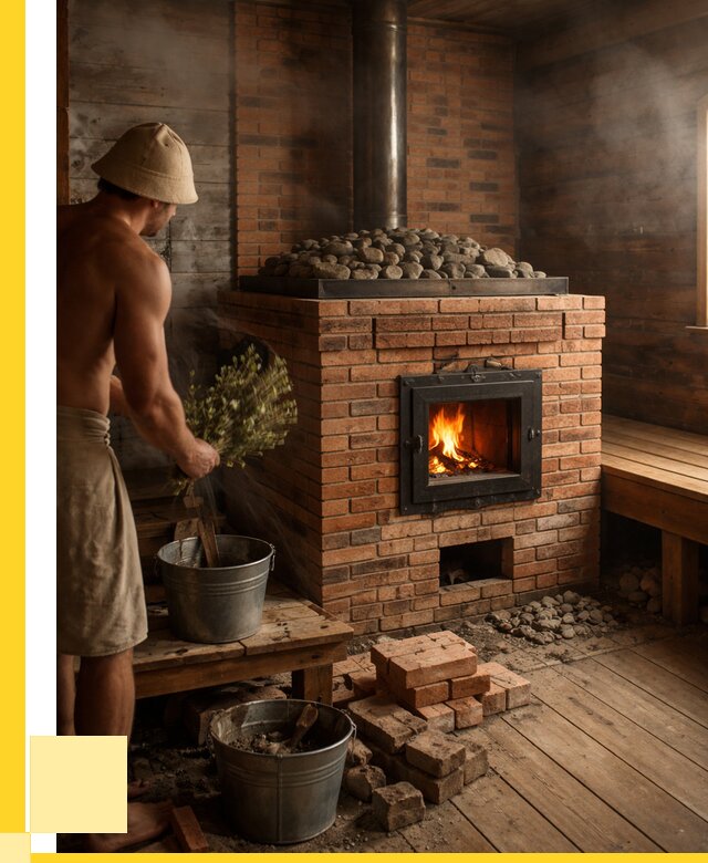 Кирпичные банные печи в Урае от 93789 р. | ЭриданУрй