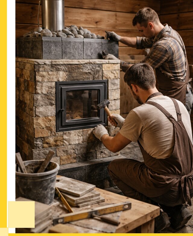 Облицовка банной печи в Урае от 15632 р. | ЭриданУрй