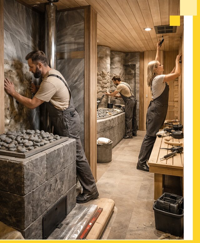 Строительство бань и SPA процедур в Урае под ключ и отделкой