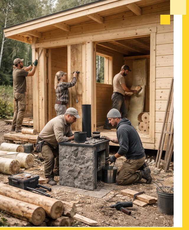 Купить баню под ключ в Урае строительство монтаж отделка