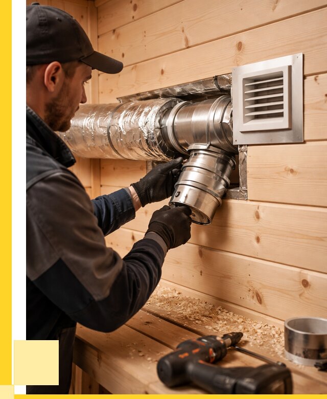 Монтаж вентиляции бани в Урае от 12505 р. | ЭриданУрй