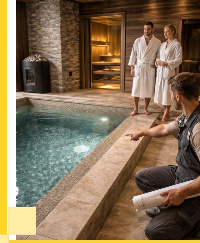 Проект бани с бассейном под ключ в Урае от 67737 р. | ЭриданУрй