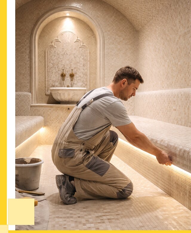 Отделка хамамов под ключ в Урае от 5732 р. | ЭриданУрй