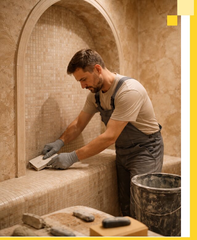 Профессиональная отделка хамамов с мозаикой под ключ в Урае