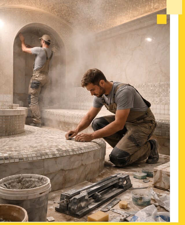 Профессиональный дизайн хамама и SPA под ключ в Урае